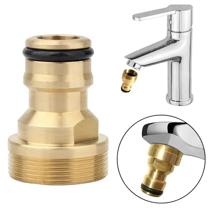 Connecteur rapide universel pour robinet de cuisine et de salle de bains, en laiton pur, adaptateur