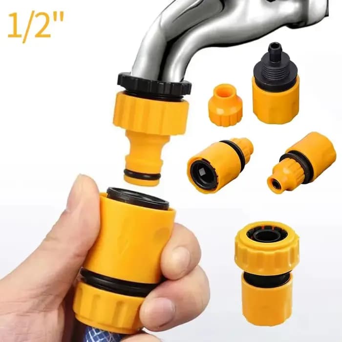 Adaptateur fileté pour tuyau d'eau, connecteur rapide, robinet d'eau Graden, 3/4 pouces, 1/2 pouces,