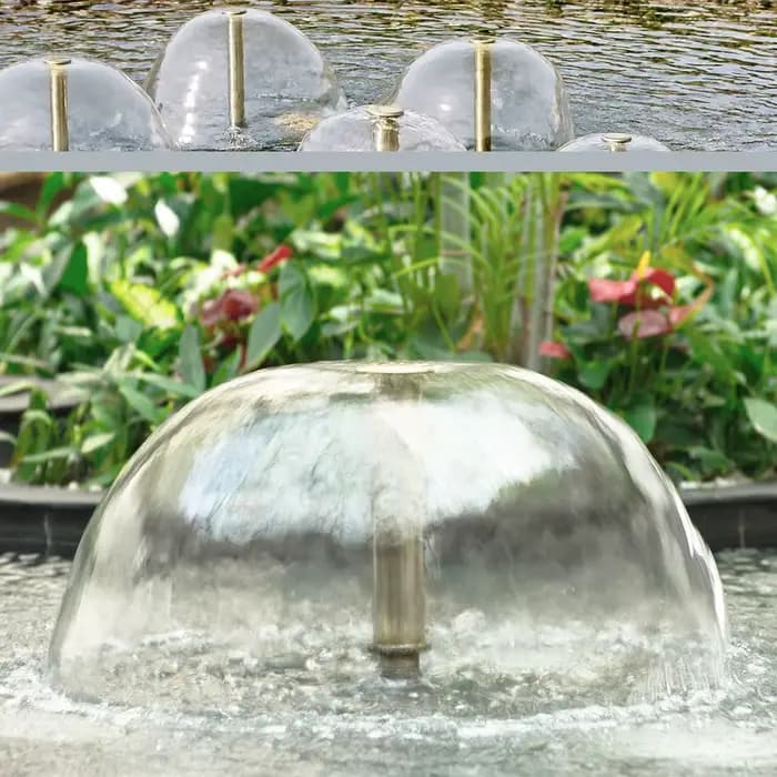 Buse de fontaine à cloche en laiton pour affichage de la pièce, arroseur de pulvérisation d'eau plus