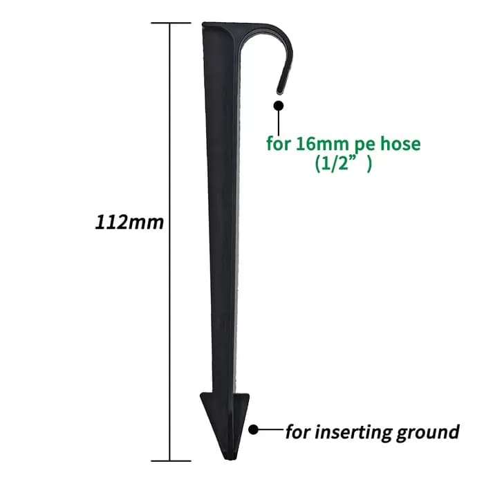 Oasis-Supports de tuyau d'arrosage de type C, pour tube PE 1/2 3/4, d'argile goutte à goutte, raccor