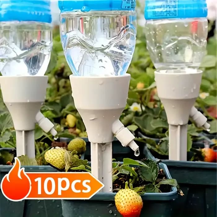 Système d'irrigation goutte-à-goutte automatique, 10 pièces, auto-arrosage réglable pour plantes à f