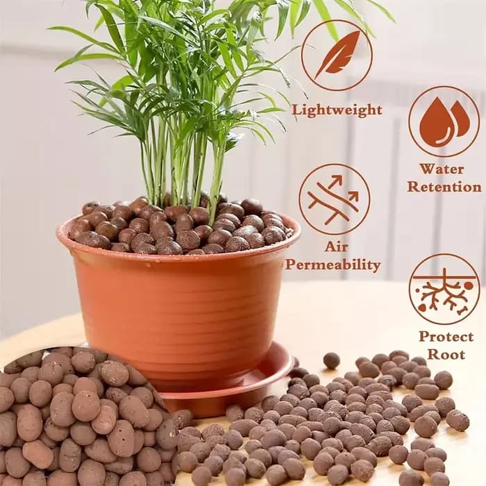 450-500g Gravier d'argile hydroponique pour aquarium, substrat pour plantes aquatiques, terreau alvé