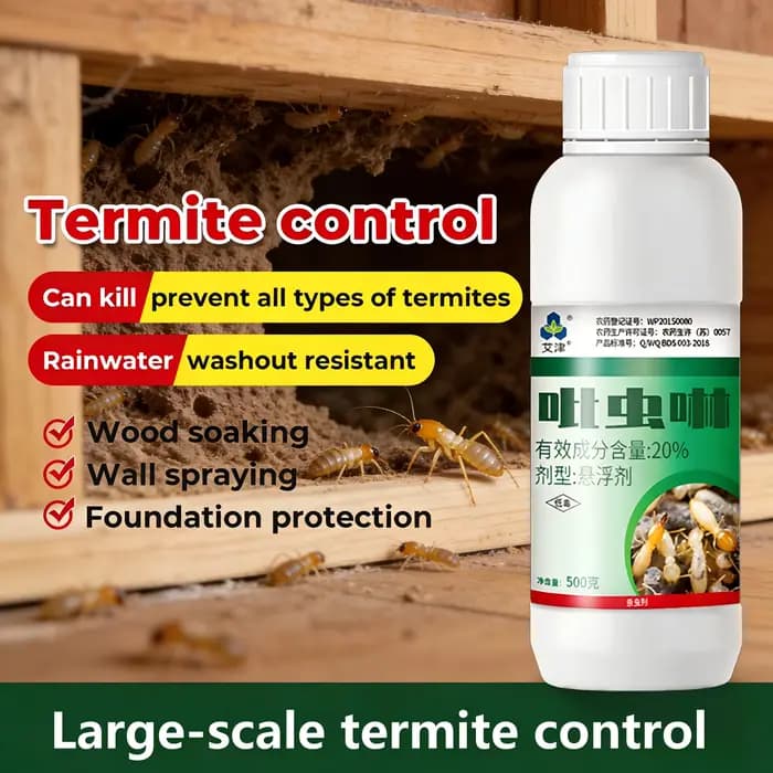Imidaclopride 20% SC, produits anti-termites non répulsifs, utilisés pour l'élimination des termites