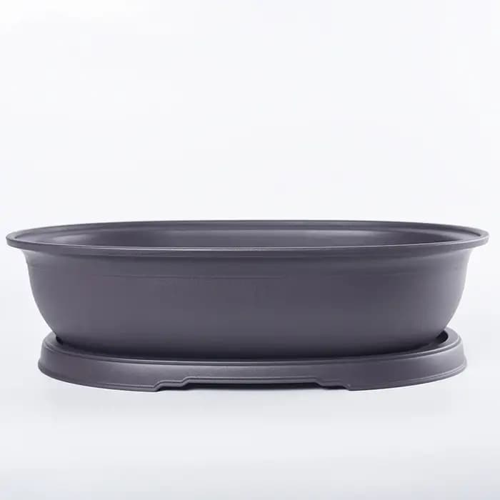 1 ensemble de pots de fleurs plissés de forme ovale