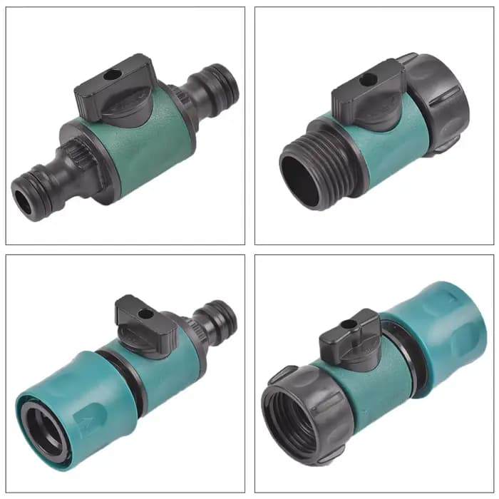 Valve en plastique avec connecteur rapide, filetage femelle 3/4 ", filetage mâle 3/4", Agriculture,