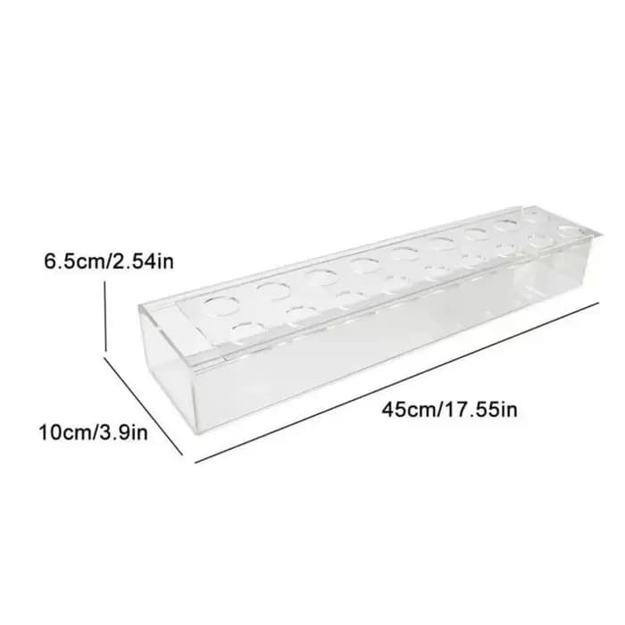 Pot de Base Rectangulaire en Acrylique Transparent pour Arrangement de Fleurs, Vase pour Restaurant,