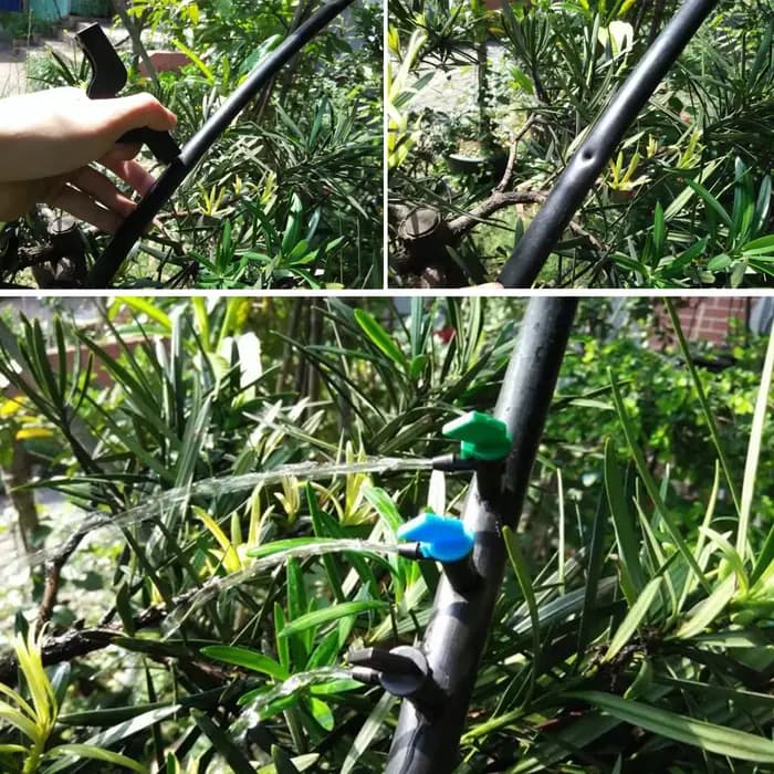 Goutteur de drapeau 4L/8L/16L, 200 pièces, 1/4 pouces, barbelé, flux stable, Micro émetteur d'irriga