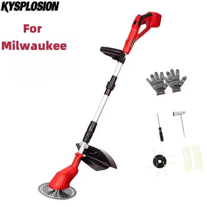 Tondeuse à gazon électrique sans fil pour Milwaukee M18 batte, coupe-herbe électrique sans balais, A