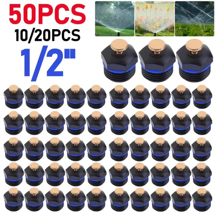 Tête d'arrosage de pelouse en plastique avec filetage Chr15, pulvérisateurs agricoles, kit de buses