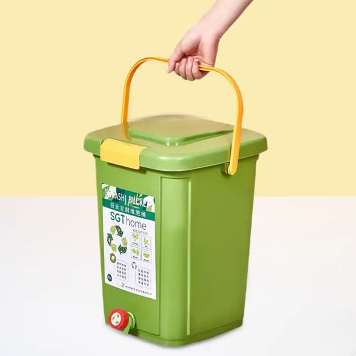 Bac à compost de compost de comptage scellé, seau pour déchets alimentaires de cuisine et de cour