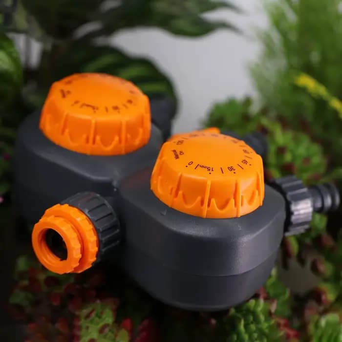 Minuterie Mécanique de Jardin avec Double Commande à 3 Voies