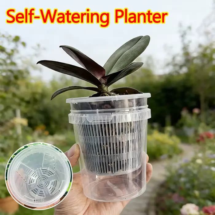 Pot de fleurs transparent Meshpot pour le contrôle des racines
