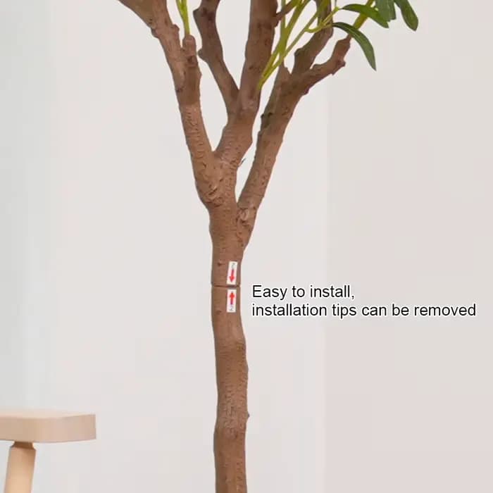 Grand Olive Artificiel au Toucher Réel avec Pot