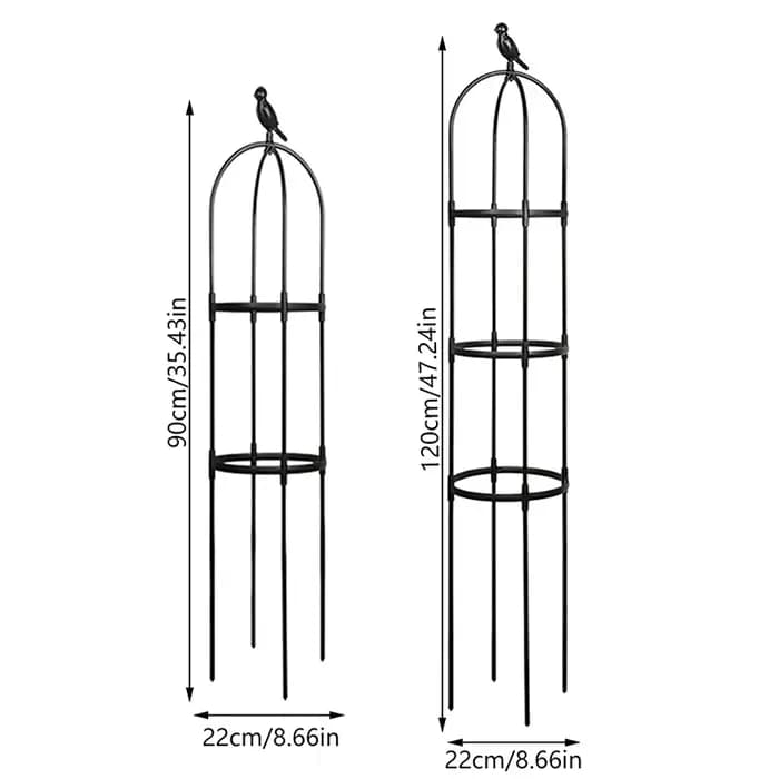 Support de jardin en treillis pour plantes grimpantes, cages pour plantes à fleurs, cadre de support