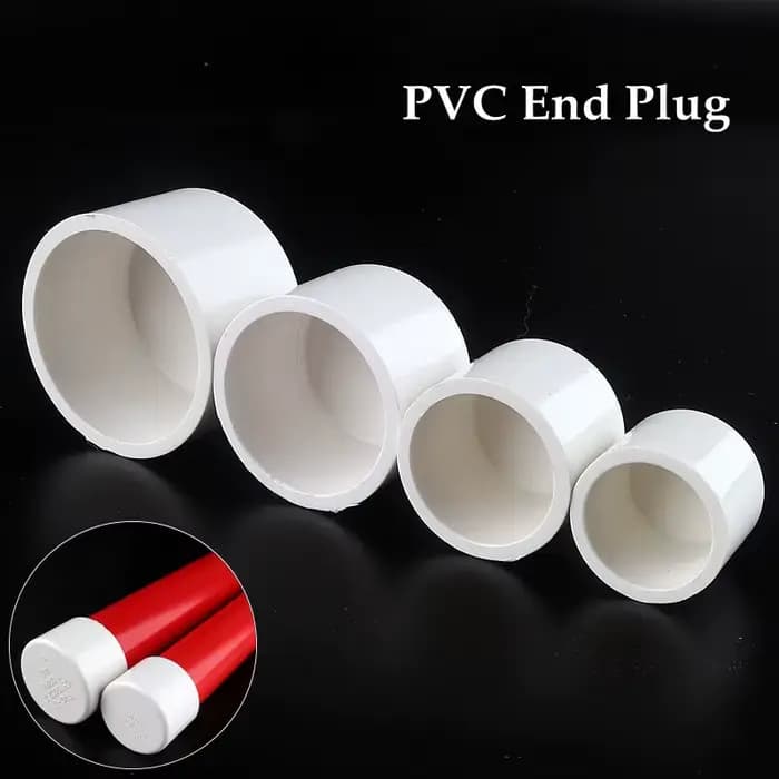 Connecteur d'extrémité de tuyau d'alimentation en eau PVC, taille 20 ~ 50mm, raccords de bouchon d'e