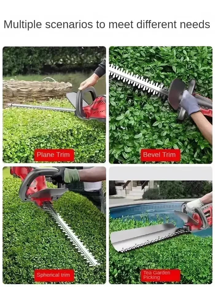 Taille-haie électrique professionnel-cisailles de taille à batterie au Lithium sans fil pour jardin et aménagement