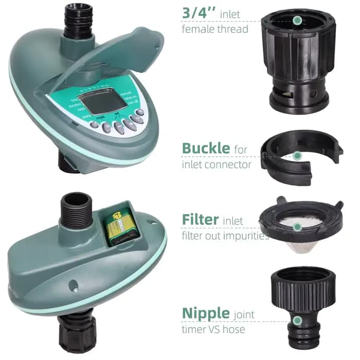 MUCIAKIE – minuterie d'arrosage Programmable pour jardin, balcon, cour, système d'irrigation goutte