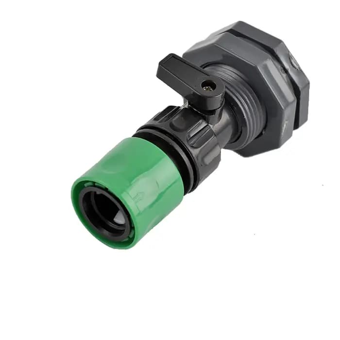 Raccord de cloison en PVC à filetage 3/4, connecteur de tuyau pour baril de pluie, adaptateur de tuy