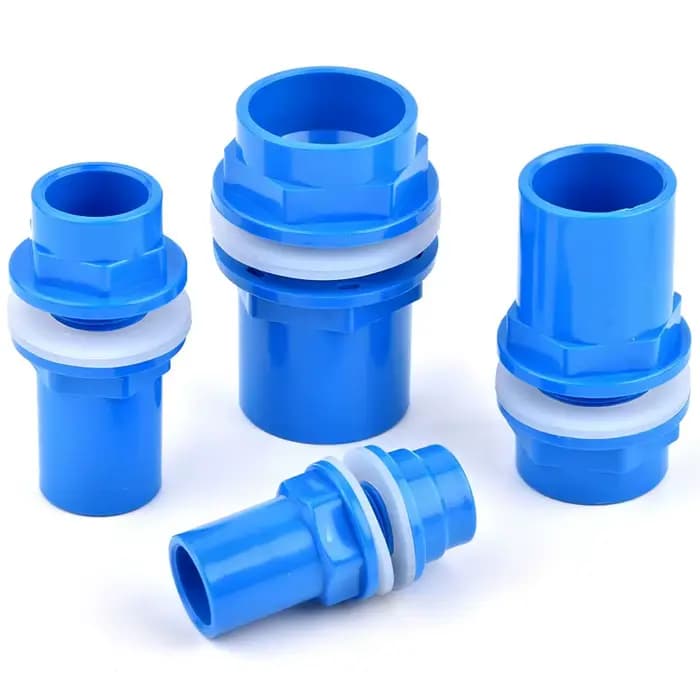 Connecteur de tuyau en PVC bleu 20 ~ 50mm, Joint de Tube d'alimentation en eau d'irrigation de jardi