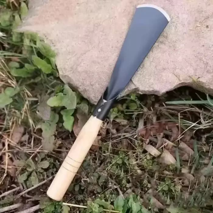 Pelle de jardinage robuste en fer pour creuser l'ail