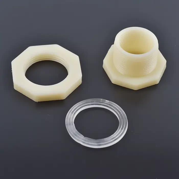 Connecteur de réservoir d'eau en plastique ABS, 1/2 "3/4" pouces, Valve de robinet d'aquarium, clois