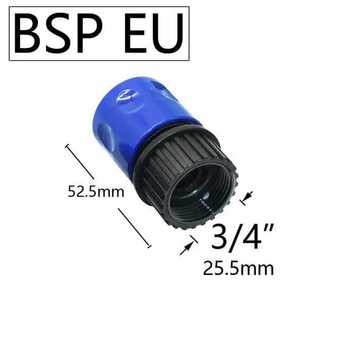 Connecteur rapide mamelon EURO USA 3/4 pouces mâle femelle fileté tuyau adaptateur pour tuyau d'arro