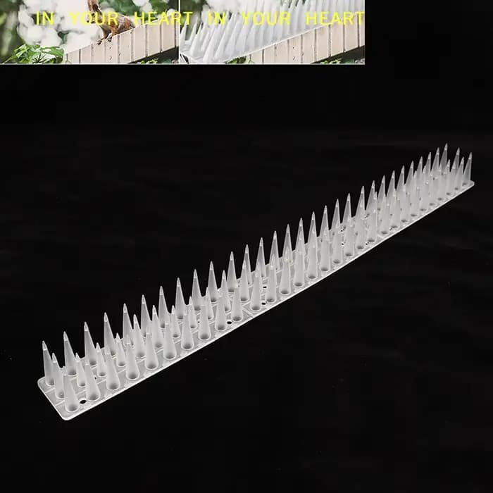 Accessoires DIY : Piques transparentes en plastique anti-oiseaux, anti-pigeons, anti-écureuils pour