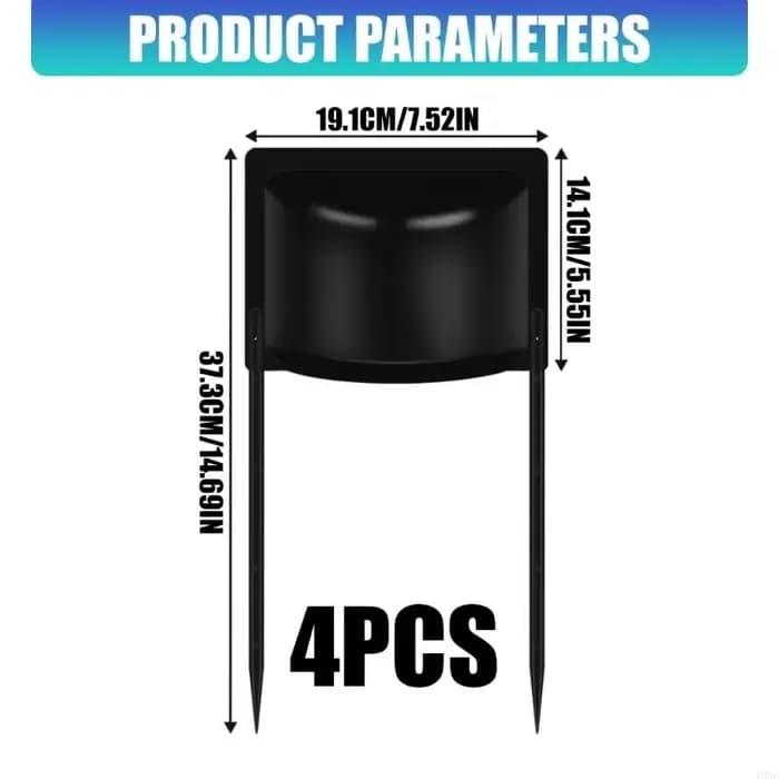 Ensemble 4 couvercles d'arrosage en plastique conçus pour arrosage entretien efficaces du jardin Y5GB