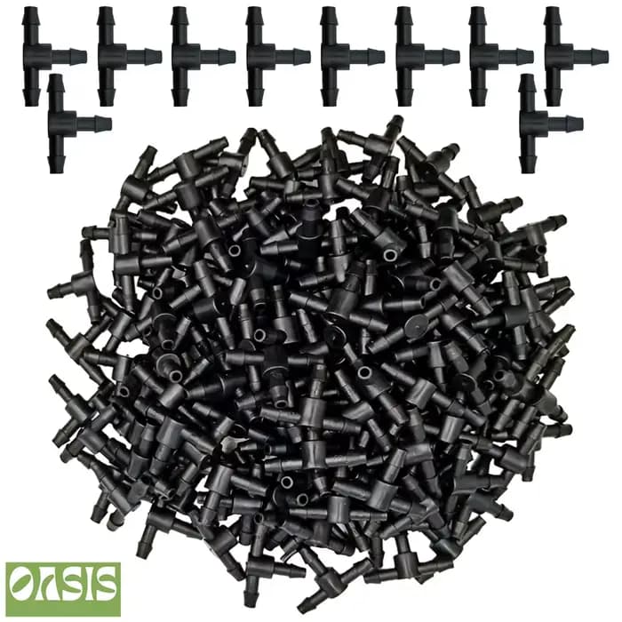 OASIS – connecteur en plastique barbelé à 3 voies, 50 pièces, pour tubes de 4/7mm, raccords de tuyau
