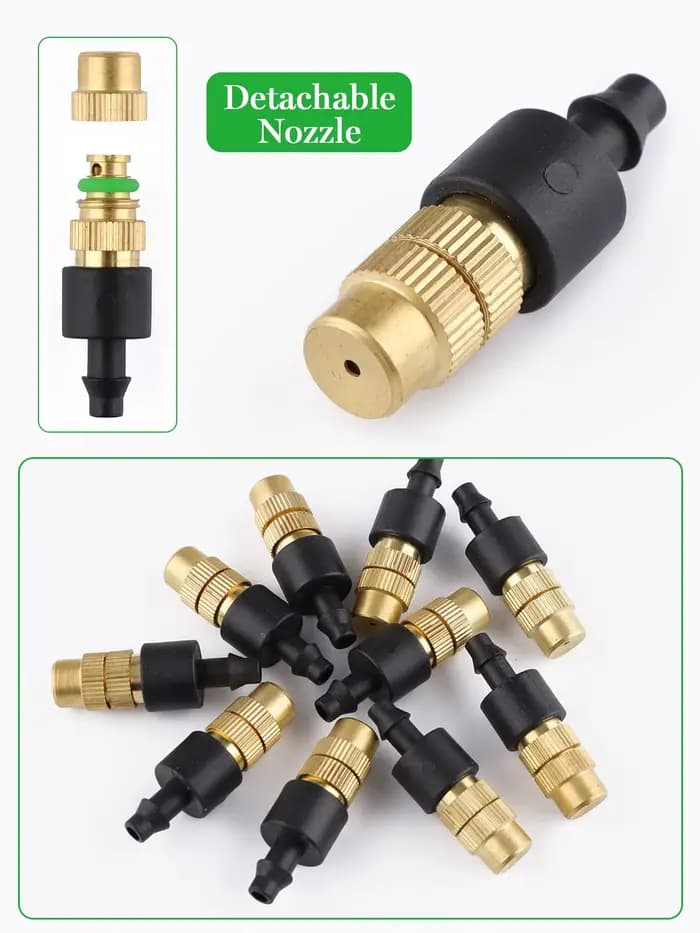 10 pièces 4/7PVC système de refroidissement par brumisation extérieure arrosage de jardin arrosage 1