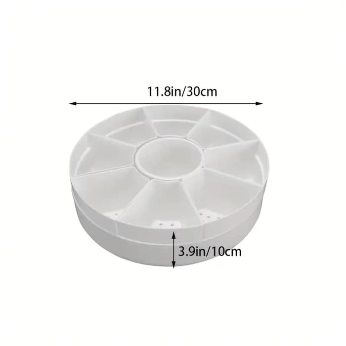 Pots de fleurs rotatifs multiples de forme ovale - Plante en pot pour plantes succulentes blanches - Pot de rangement