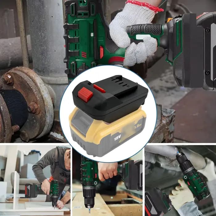 Adaptateur de batterie pour convertir les batteries Li-ion Dewalt en outils électriques Lidl Parkside X20V