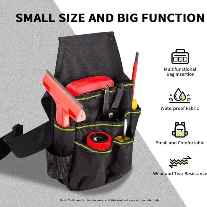 Ceinture porte-outils, petite pochette à outils avec clip ceinture