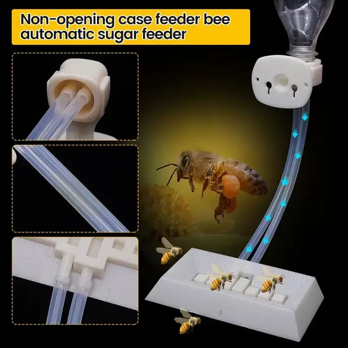 Mangeoire pour apiculture, alimentation en eau à l'intérieur du ruche, en plastique, miel, sucre, fo