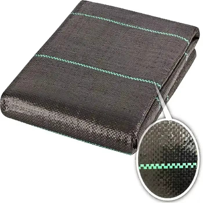 Barrière contre les mauvaises herbes en tissu de paysage de jardin, tapis de jardinage robuste, couv