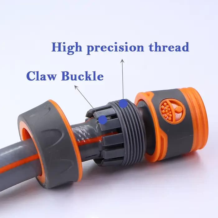 Adaptateur de tuyau d'arrosage 1/2 "3/4", connecteur rapide de 16mm avec arrêt des Joints de coupleu