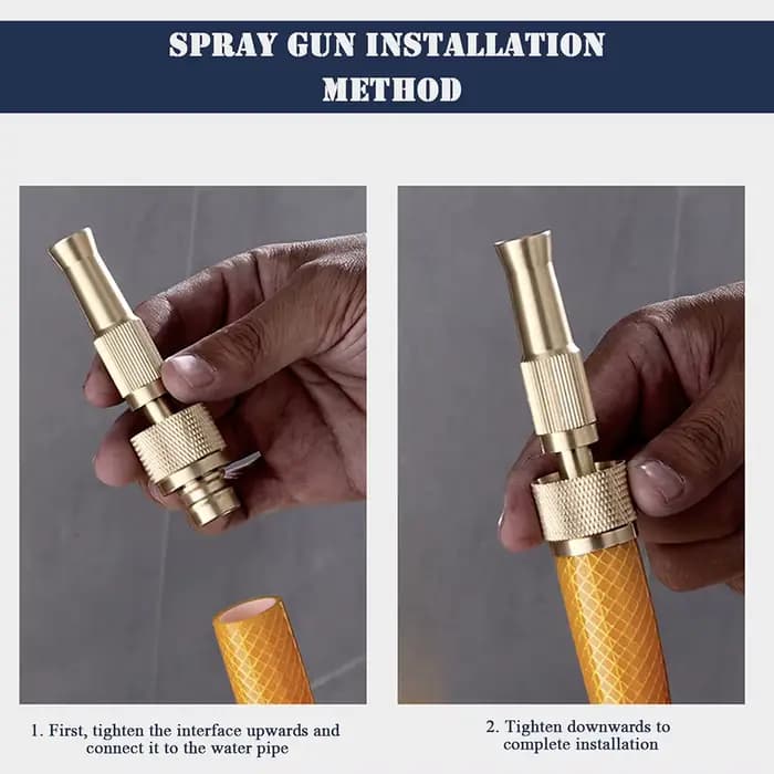 Buse de tuyau d'eau en laiton à haute pression, arroseur de tuyau de jardin, outils de lavage de voi