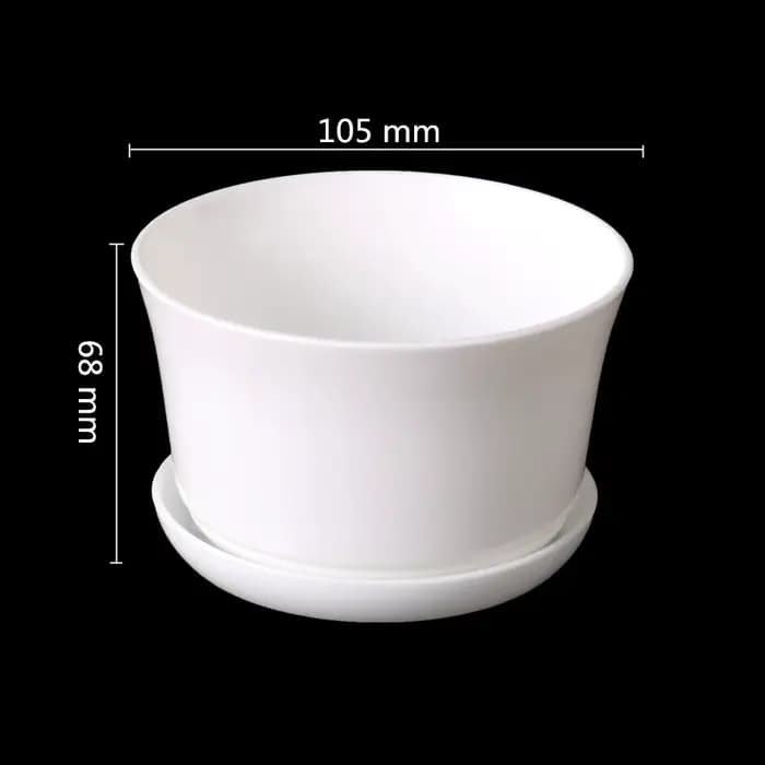 Pot de fleurs simple polygonal blanc pour la maison, le jardin, le bureau, pot de fleurs minimaliste
