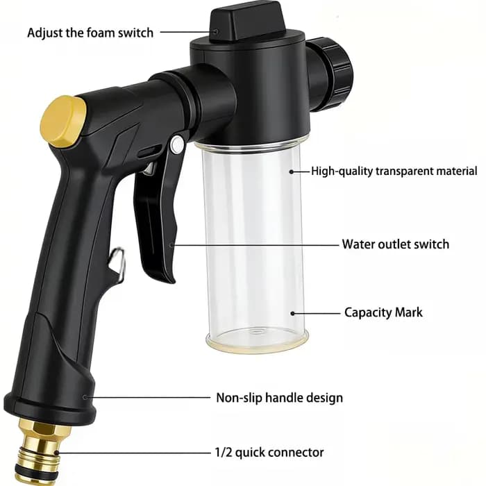 Pistolet de lavage haute pression 2026, nettoyage extérieur de camping-car, nettoyage avec lance à m