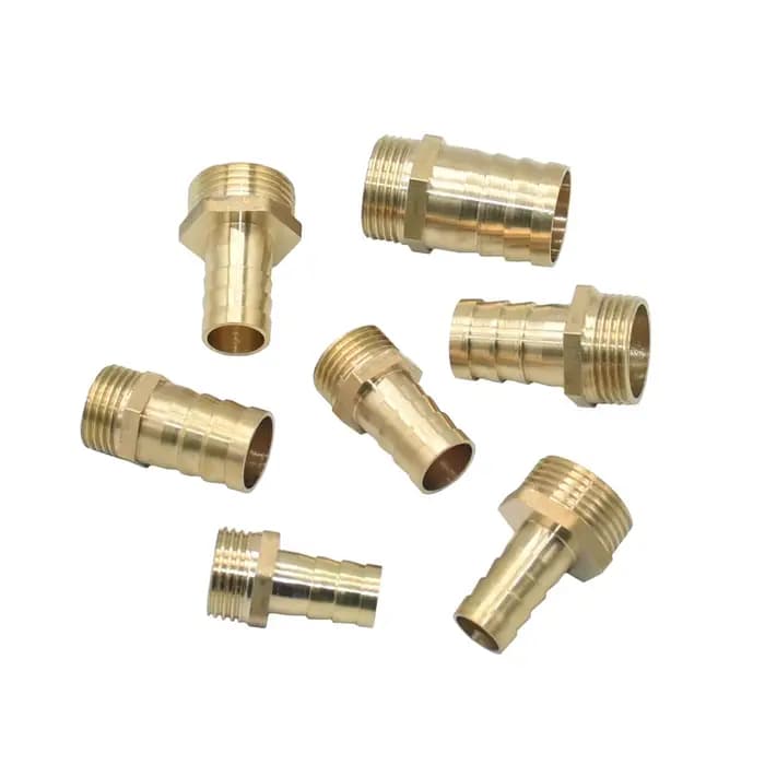 Connecteur de tuyau en laiton 14/16/19/25mm, raccord de Tube à filetage mâle 1/2 3/4 ", coupleur de