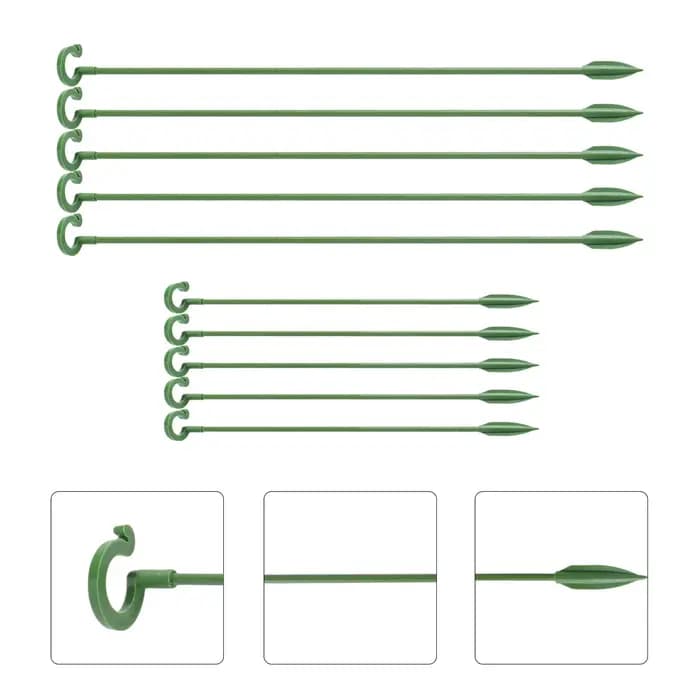Supports de plantes en forme de papillons, orchidées, succulentes, fleurs, légumes, 5/10 pièces, tig