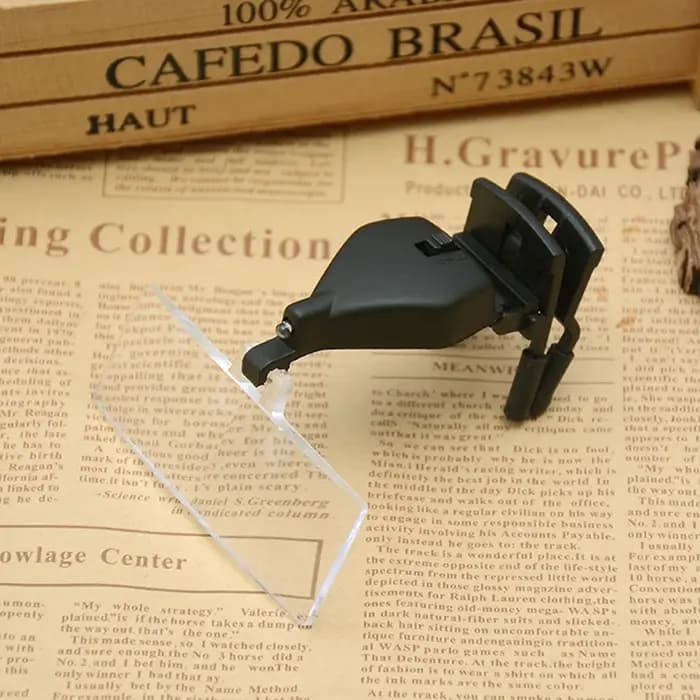 Loupes de lunettes 1.5X 2.5X 3.5X avec éclairage loupe de troisième main Lupas avec Clip pour répare