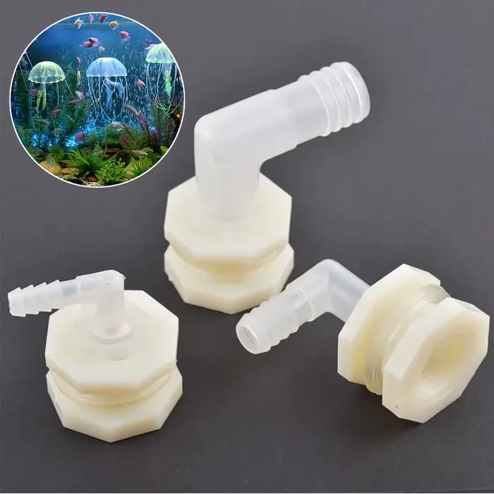 ABS 1/2 pouce à 6.4 ~ 20mm coude Irrigation Joint réservoir d'eau tuyau connecteur Aquarium jardin t
