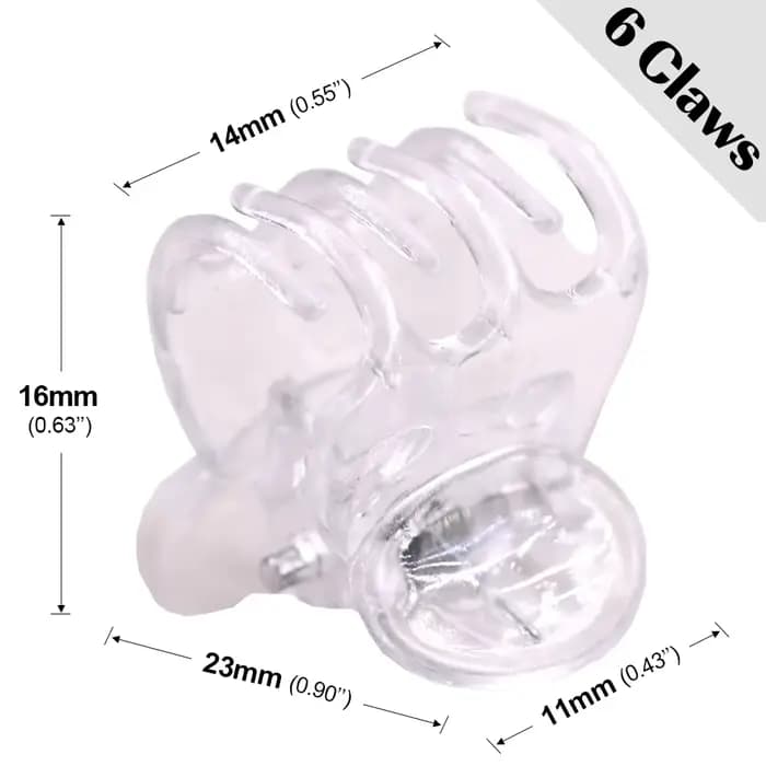 20-1000 pièces transparent 6 griffes orchidée Clips en plastique papillon fleurs Support clair fixat