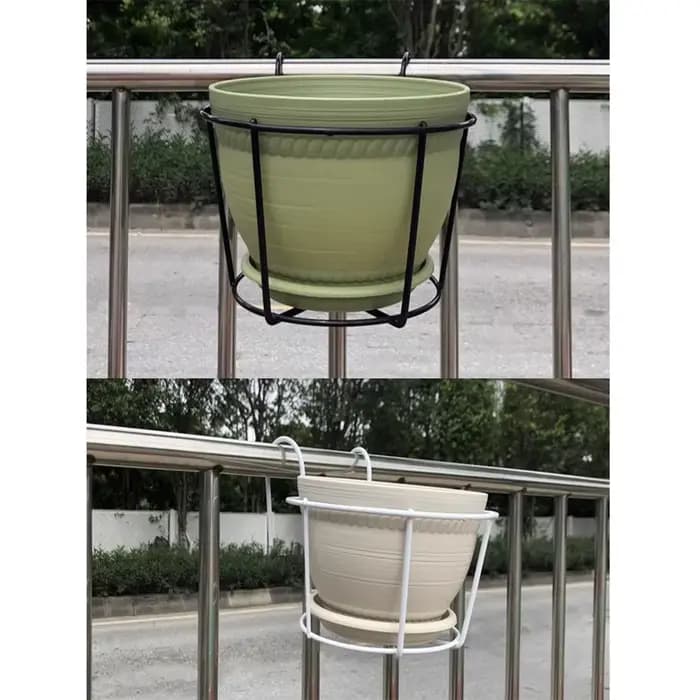 Garde-corps circulaire suspendu pour pot de fleurs, garde-corps d'art en fer, garde-corps domestique