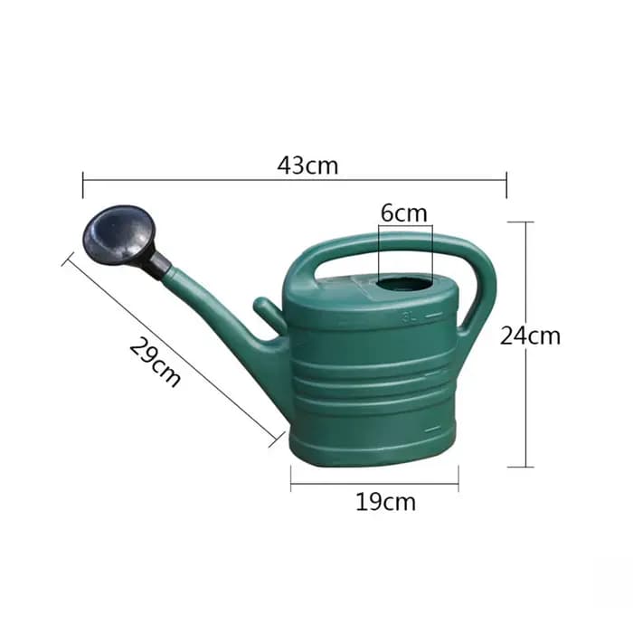 Arrosoir de jardin de 3 litres avec poignée, pot d'arrosage pour la maison, entonnoir, accessoires et équipement pour plantes et fleurs