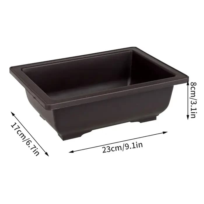 Pot à Bonsaï en plastique imitation argile violette