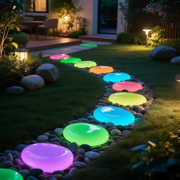 10 pièces de pierres en résine lumineuses surdimensionnées de 4,5 cm, grandes pierres brillantes, ga