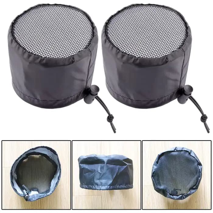 Couvercle de filtre de conduit pour tentes de culture 4/6/8 pouces, 2 pièces, avec bande élastique,