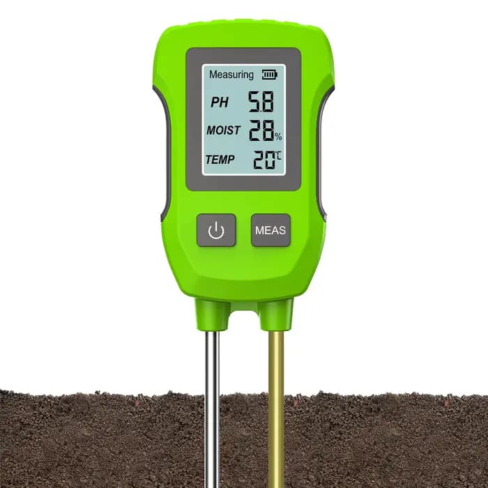 Testeur de sol numérique LCD 3 en 1, PH/humidité/température, compteur de sol de haute précision ave